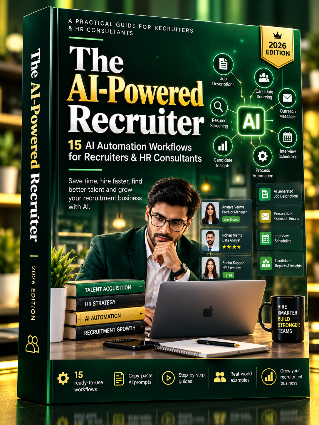 The AI-Powered Recruiter: 15 AI Automation Workflows for Recruiters & HR Consultants (Ebook)