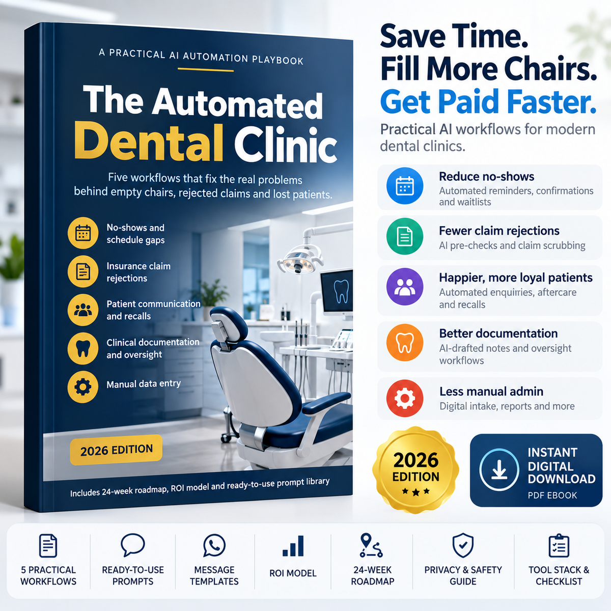 The Automated Dental Clinic: 5 AI Workflows to Reduce No-Shows, Streamline Claims & Save Hours of Admin Work